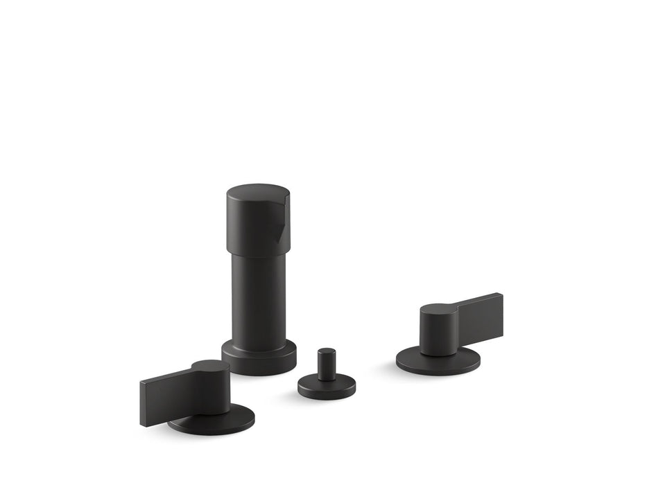 Kohler Components Widespread bidet faucet with Lever handles