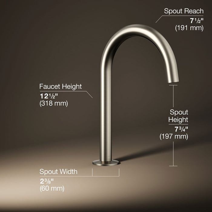 KOHLER Components Deck-mount bath spout with Tube design