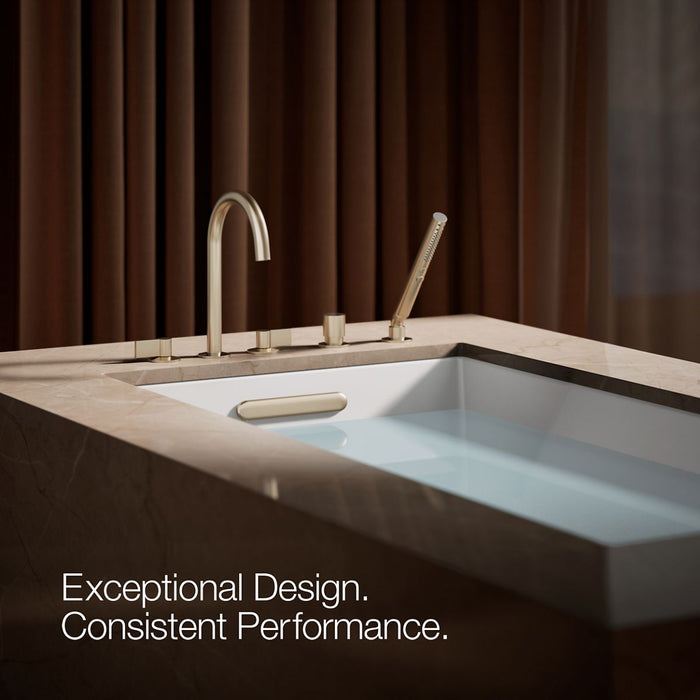 KOHLER K-77989 Components Deck-mount handshower holder and two-way diverter valve, vibrant brushed bronze - view 4