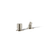 KOHLER K-77989 Components Deck-mount handshower holder and two-way diverter valve, vibrant brushed nickel