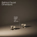 Kohler Components Deck-mount bath faucet handles with Industrial design
