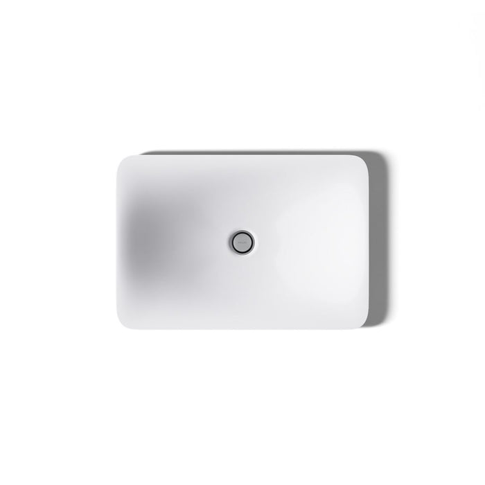 KOHLER Carillon 21-1/4" rectangular drop-in bathroom sink, no overflow