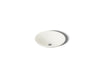 KOHLER Carillon 17-3/4" round drop-in bathroom sink, no overflow