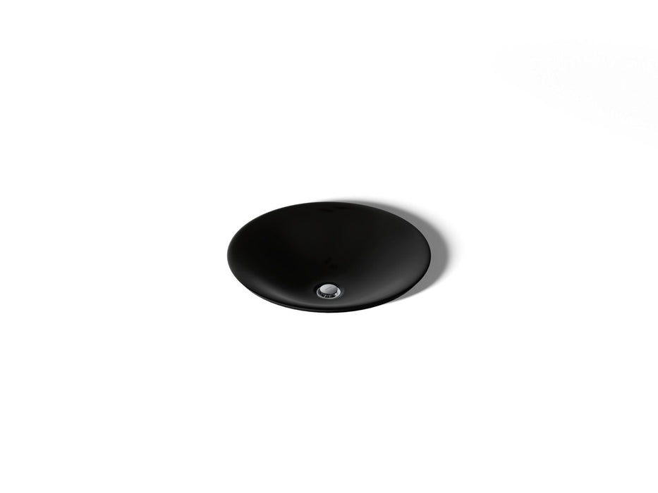 KOHLER Carillon 17-3/4" round drop-in bathroom sink, no overflow