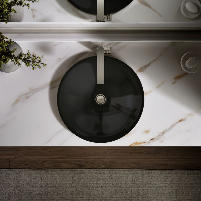 KOHLER Carillon 17-3/4" round drop-in bathroom sink, no overflow