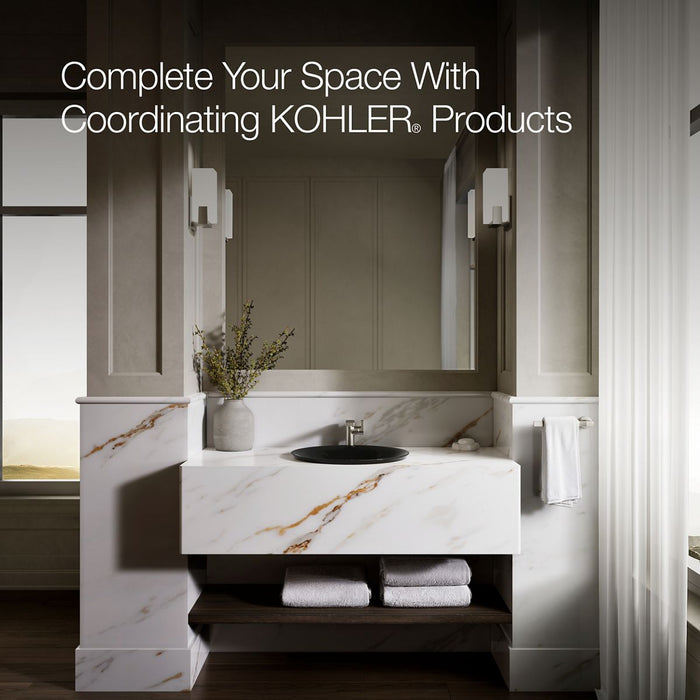 KOHLER Carillon 17-3/4" round drop-in bathroom sink, no overflow