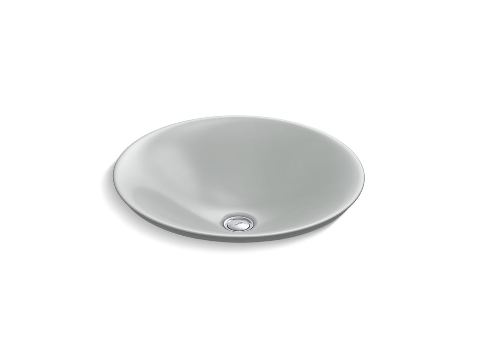 KOHLER Carillon 17-3/4" round drop-in bathroom sink, no overflow