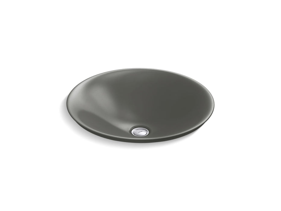KOHLER Carillon 17-3/4" round drop-in bathroom sink, no overflow