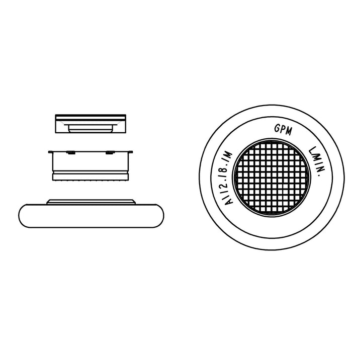 KOHLER K-78250 3/4 Male Aerator Kit