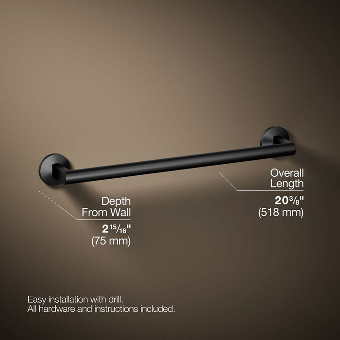 KOHLER K-78372 Components 18" towel bar