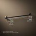 KOHLER K-78374 Components 30" towel bar, matte black - view 3