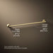 KOHLER Components 30" towel bar