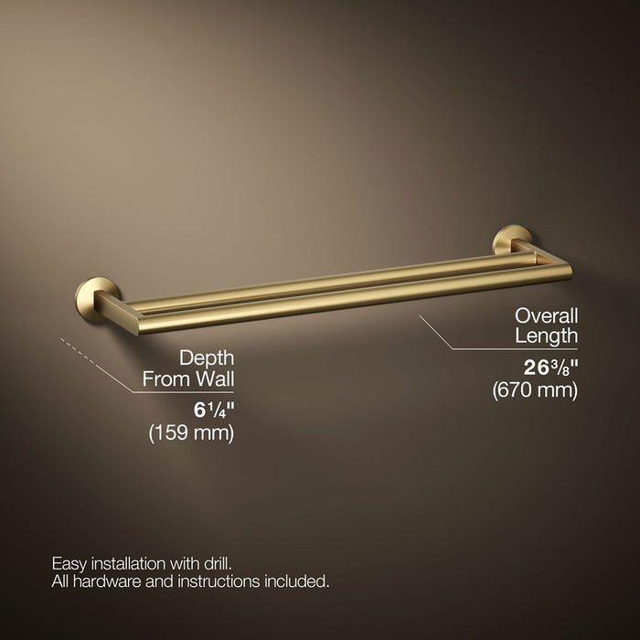 KOHLER Components Double towel bar