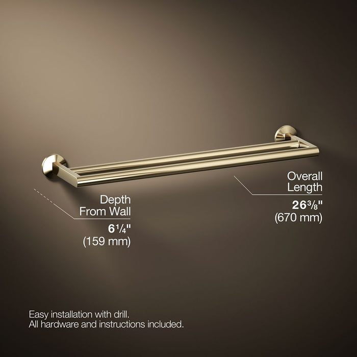 KOHLER Components Double towel bar