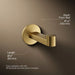 KOHLER KOHLER K-78378 Components Robe hook