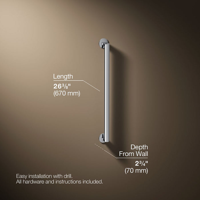 3/4 view of product with dimensions