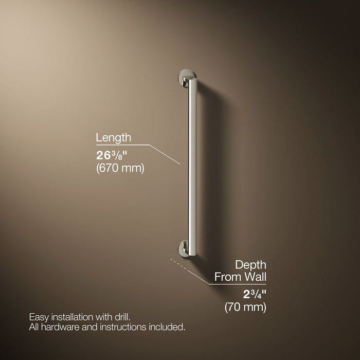 3/4 view of product with dimensions