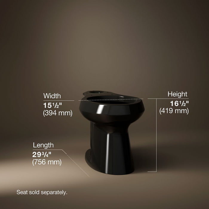 KOHLER Highline Elongated toilet bowl with concealed trapway