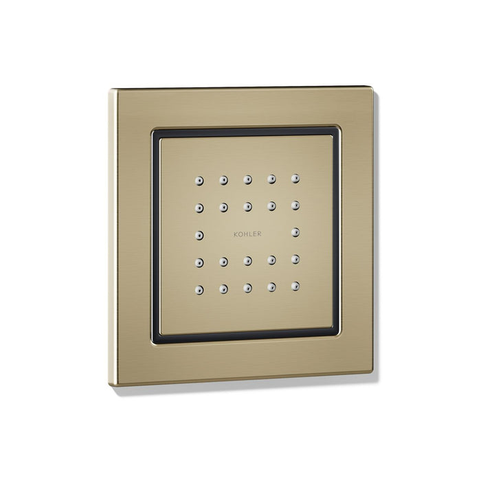 KOHLER K-8003 WaterTile Square 22-nozzle single-function body spray, 2.5 gpm