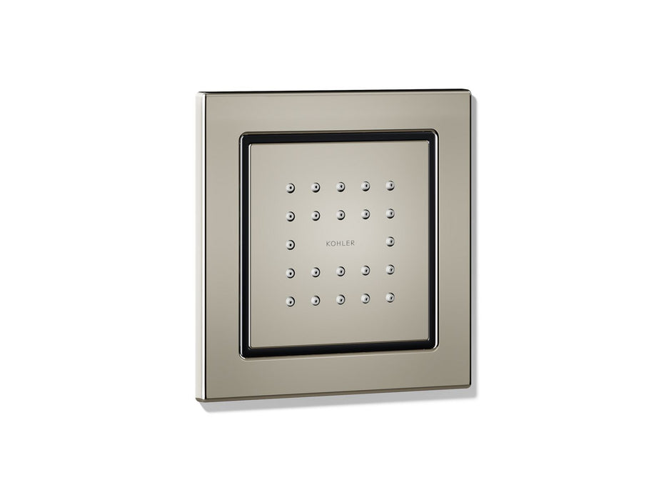 KOHLER K-8003 WaterTile Square 22-nozzle single-function body spray, 2.5 gpm