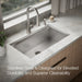 Kohler Task 33" top-/undermount single-bowl workstation kitchen sink