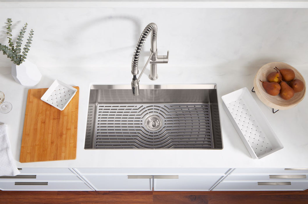 KOHLER K-80084-1PC Task 33" top-/undermount single-bowl workstation kitchen sink