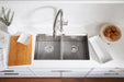 KOHLER K-80085-1PC Task Smart Divide 33" top-/undermount double-bowl workstation kitchen sink