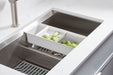 KOHLER K-80085-1PC Task Smart Divide 33" top-/undermount double-bowl workstation kitchen sink