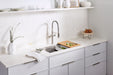 KOHLER K-80085-2PC Task Smart Divide 33" top-/undermount double-bowl workstation kitchen sink