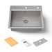 Kohler Task 27" top-/undermount single-bowl workstation kitchen sink