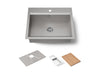 KOHLER K-80086-1PC Task 27" top-/undermount single-bowl workstation kitchen sink