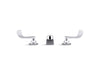 KOHLER K-800T20-5ANL Triton 0.5 gpm widespread bathroom sink faucet with laminar flow and wristblade handles, drain not 