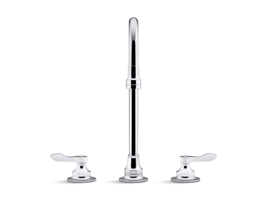 KOHLER K-800T70-4ANA Triton 0.5 gpm widespread bathroom sink faucet with aerated flow, gooseneck spout and lever handles