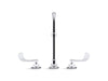 KOHLER K-800T70-5AKA Triton 1.0 gpm widespread bathroom sink faucet with aerated flow, gooseneck spout and wristblade ha