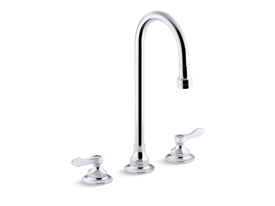 KOHLER K-800T70-4AKL Triton Bowe 1.0 gpm widespread bathroom sink faucet with laminar flow, gooseneck spout and lever ha