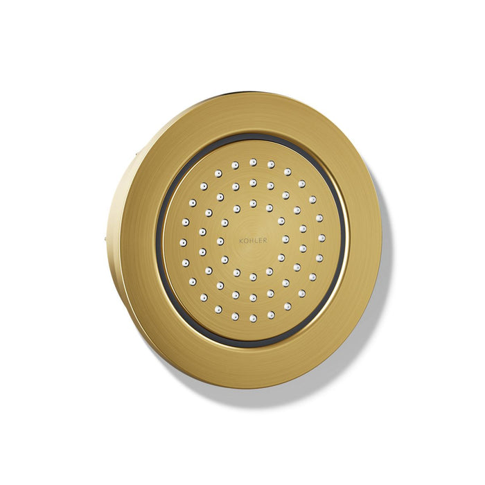 KOHLER K-8014 WaterTile Round 54-nozzle single-function body spray, 2.0 gpm, vibrant brushed moderne brass - view 4