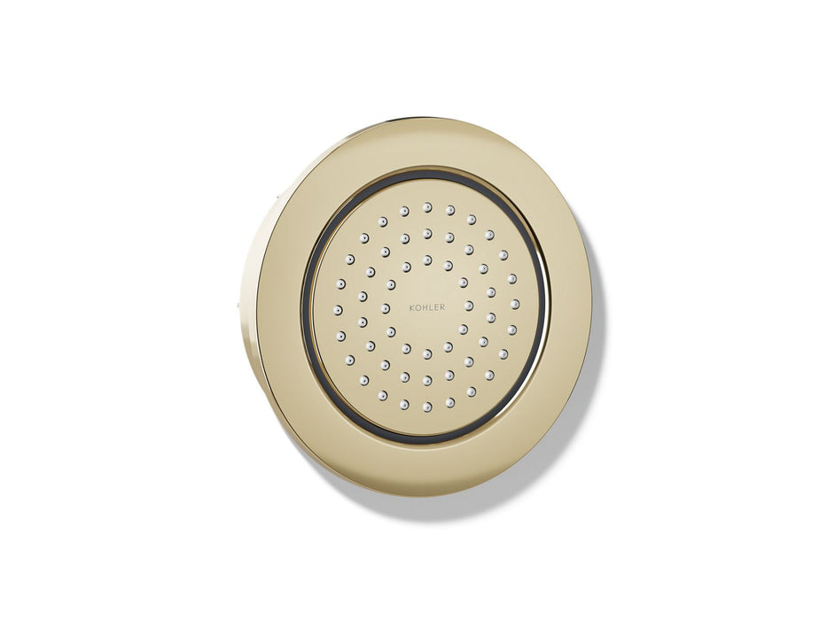 KOHLER K-8014 WaterTile Round 54-nozzle single-function body spray, 2.0 gpm, vibrant french gold