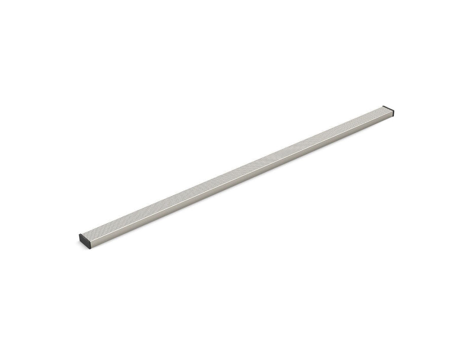 Kohler 2-1/2" x 60" linear drain grate with perforated pattern