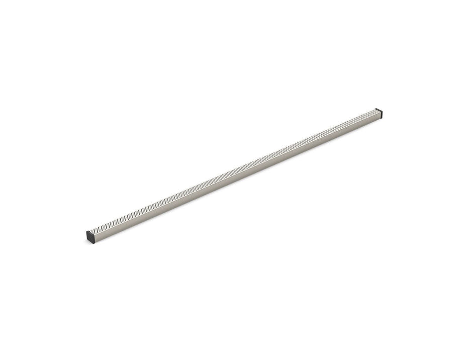 Kohler 1-1/4" x 48" linear drain grate with perforated pattern