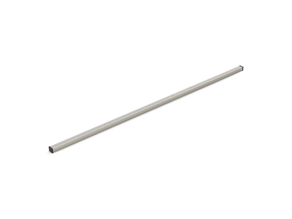 Kohler 1-1/4" x 60" linear drain grate with perforated pattern