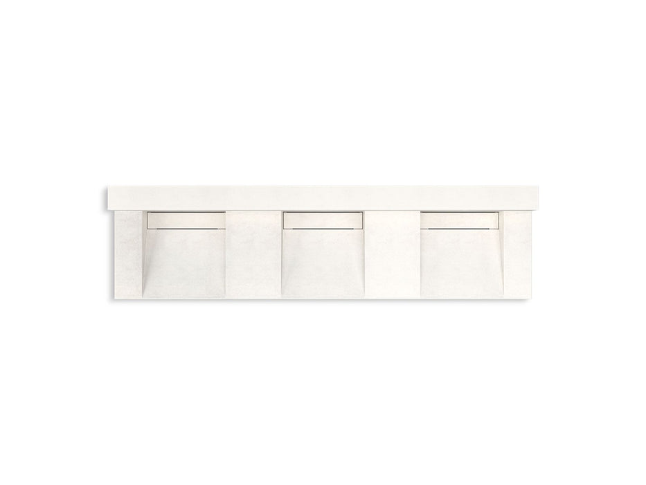 KOHLER K-81026-BSS Constellation 90" wall-mount basin lavatory system with backsplash