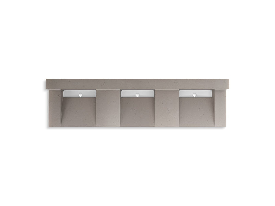 KOHLER K-81026-BSS Constellation 90" wall-mount basin lavatory system with backsplash