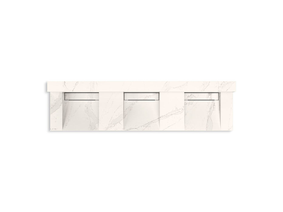 KOHLER K-81026-BSS Constellation 90" wall-mount basin lavatory system with backsplash