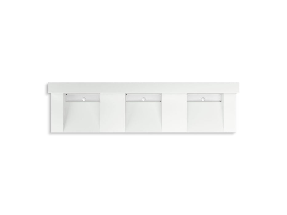 KOHLER K-81026-BSS Constellation 90" wall-mount basin lavatory system with backsplash
