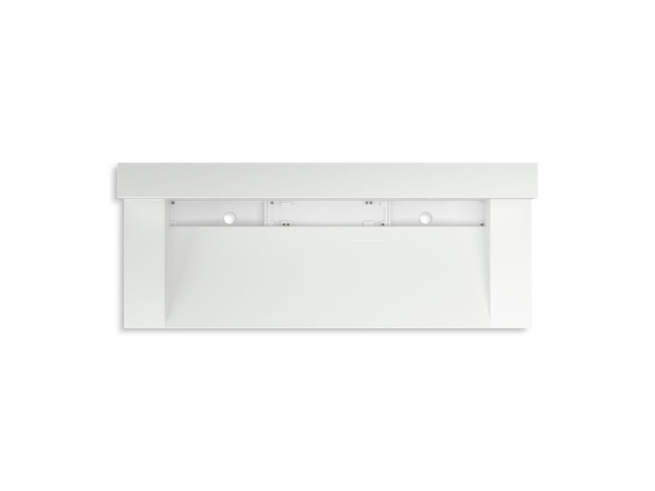 KOHLER K-81027-BSS Constellation 60" wall-mount trough lavatory system with backsplash