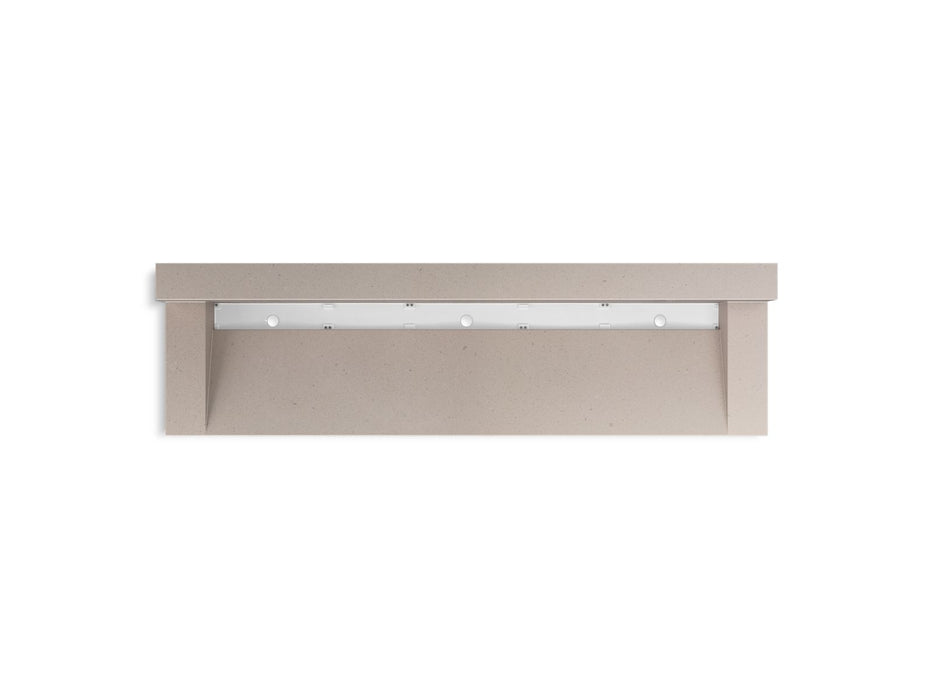 KOHLER K-81028-BSS Constellation 90" wall-mount trough lavatory system with backsplash