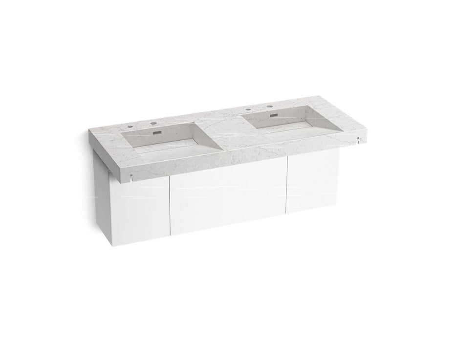 KOHLER K-81030-BPW Constellation 60" wall-mount basin lavatory system