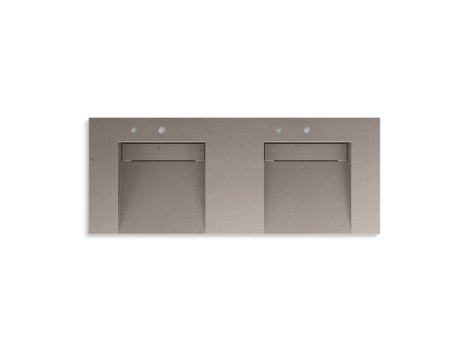 KOHLER K-81030-BSS Constellation 60" wall-mount basin lavatory system