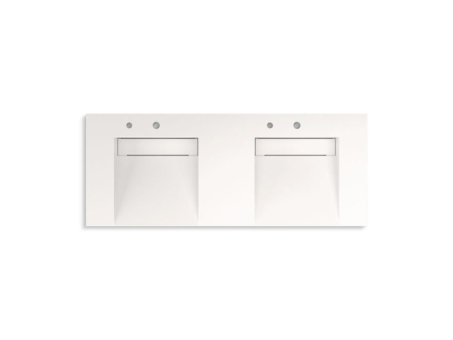 KOHLER K-81030-BSS Constellation 60" wall-mount basin lavatory system