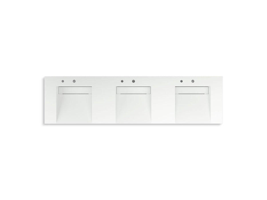KOHLER K-81031-BSS Constellation 90" wall-mount basin lavatory system
